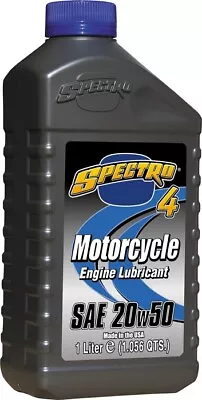 Spectro Premium 4 Motorcycle 4T Engine Oil 20W-50 1L • $21.99
