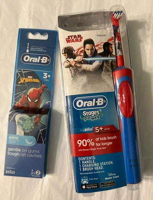 $39.95 • Buy Oral B Vitality Power Electric Toothbrush Kids/Boys + 2Replacement Heads