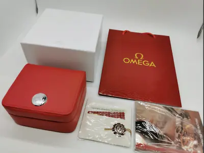 £41.17 • Buy Aurthantic Omega Red Watch Box Full Set As Collection Or Gift & Display Box