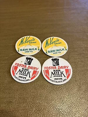 Lot Of 4 Oregon Milk Caps  • $1