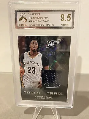 $50 • Buy Anthony Davis Tools Of The Trade 18/49 Patch CGA 9.5