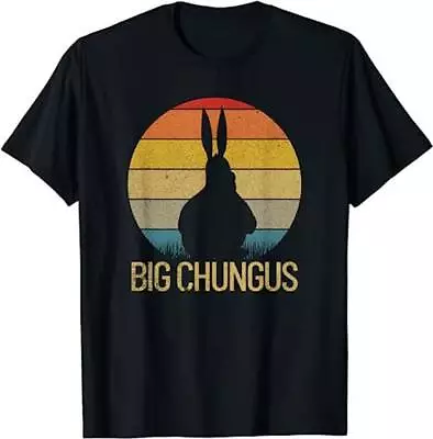 Big Chungus Retro Sunset Vintage Dank Meme Big Chungus T-Shirt S-5XL Unisex • $20.99