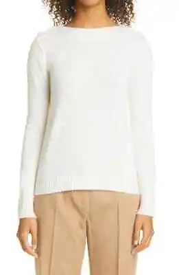 NEW MaxMara Pelota Wool & Cashmere Sweater In Ivory Size L #S6159 • $219.99