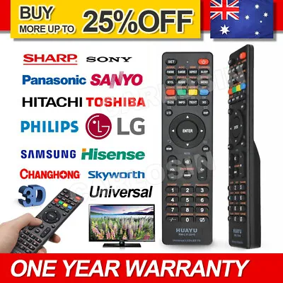 Universal LED/3D TV Remote For HISENSE KONKACHANGHONGSKYWORTH HITACHI Haier • $7.85