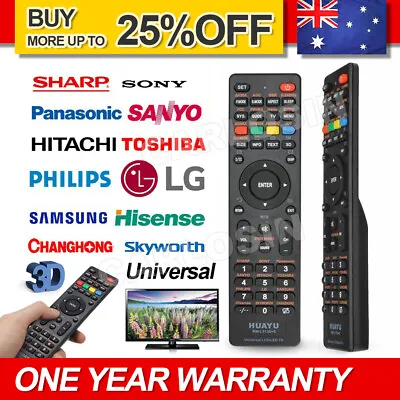 $10.85 • Buy Universal TV Remote Control LCD/LED For Sony/Samsung/Panasonic/LG/TCL/Soniq AUS