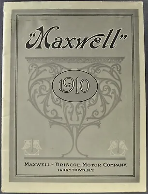 $129.95 • Buy 1910 Maxwell Motor Car Catalog Sportman Roadster Surrey Touring Car Original