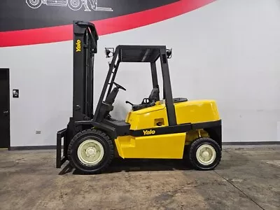 2005 Yale Gdp100vx 2 Stage 10000lb Pneumatic Diesel Forklift Stk 14029 • $25950