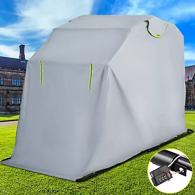 VEVOR Motorcycle Shelter Motorcycle Cover Large Motorcycle Shelter Shed W/ Lock • $179.99