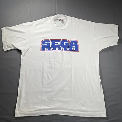 Vintage Sega Sports Shirt Promo Men's XL White Sega Promo 90s Video Game Sonic • $42.99