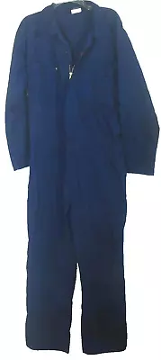 Kolossus Coveralls Jumpsuit L Navy Blue Long Sleeve 7 Pockets VGUC • $21.98