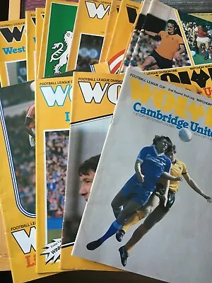£3 • Buy Wolves HOME & AWAY Programmes 1980/81 1980 1981 League & Cup 1st Division