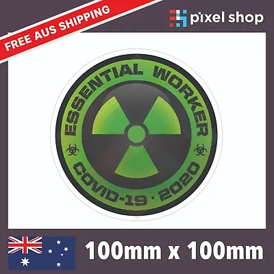 Essential Worker 2019-20 Sticker Decal Window Hard Hat Helmet Bumper Corona • $4.99