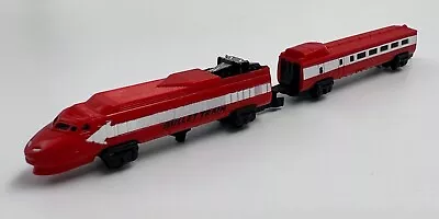 Vintage 80’s Micro Machines Red Bullet Train With Passenger Car Galoob 1989 • $9.50