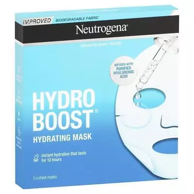 * Neutrogena HydroBoost Hydrating Face Mask 5 Sheets • $23.03