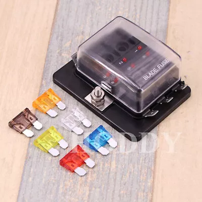 £10.30 • Buy Professional 12V 24V 32V Universal 6 Way Blade Fuse Box Holder For Car Boat UK