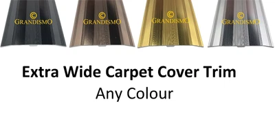 £7.99 • Buy Extra Wide - Carpet Cover Door Strip - Any Colour Trim - Quality Metal Threshold