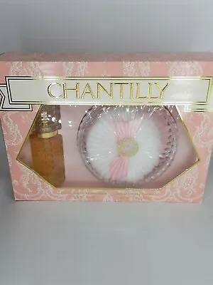 $89 • Buy Chantilly Set; Deluxe Edt Spray 2 Oz, Deluxe Dusting Powder 5 Oz