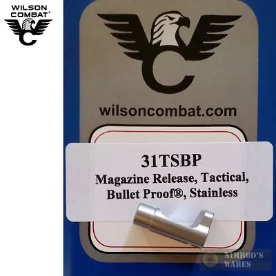 Wilson Combat 1911 BULLET PROOF Tactical Magazine Release SS 31TSBP FAST SHIP • $32.44