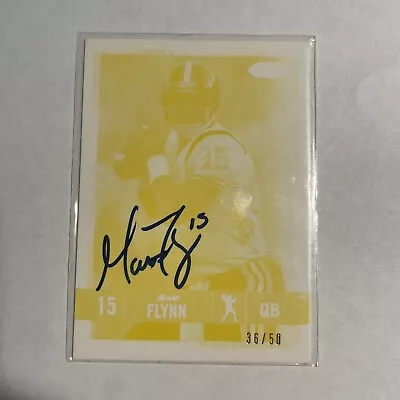 2008 Sage Hit Matt Flynn /50 Auto Autograph Make Ready Card Green Bay Packers • $17.99