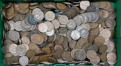 Lot Of 100 Great Britain Penny Coins (1900-1967) Victoria Thru Elizabeth II Circ • $59.95