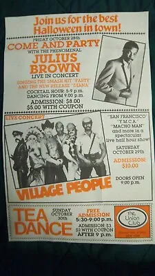 $11 • Buy Vintage Village People Concert Poster Original