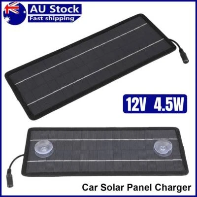$25.88 • Buy 4.5W 12V Solar Panel Trickle Battery Charger For Car RV Marine ATV Camping New