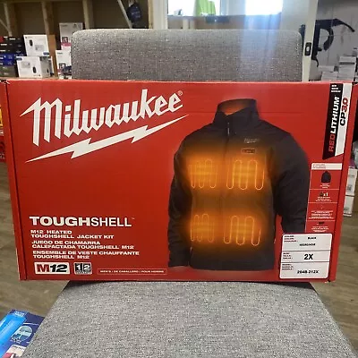 🔥Milwaukee M12 ToughShell Men's Heated Jacket 2XL - Black (204B-212X) 🆕 • $155