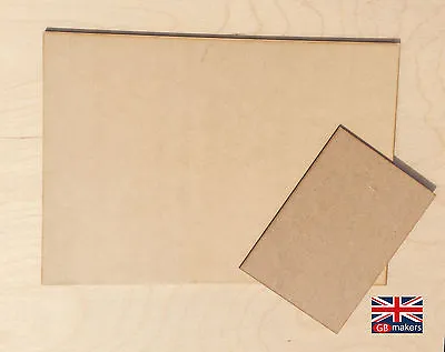 MDF Sheets A5 A4 A3 500mm^2 3mm 6mm Wooden Wood Board Sheet Boards Medium • £1.23