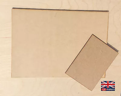 MDF Sheets A5 A4 A3 500mm^2  To 600mm X 1200mm Various Sizes And Quantities • £1.02