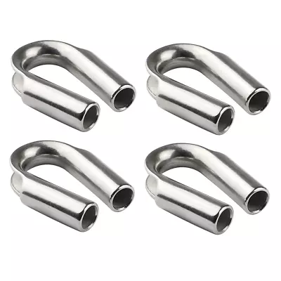 1/4  Stainless Steel Wire Rope Tube Thimble Cable Thimble (Pack Of 4) • $14.70