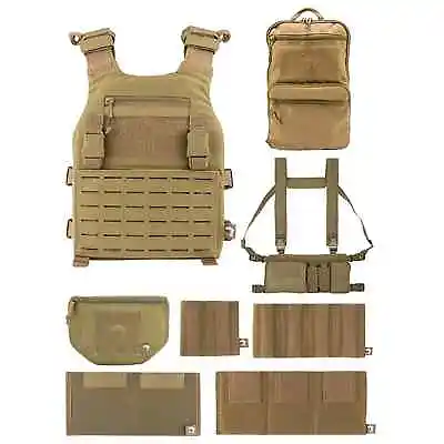 Viper VX Buckle Up Multi Weapon System Full Set RIG Plate Carrier Armour – Tan • £179.95