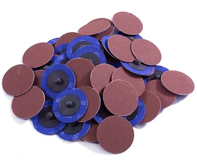 50PCS 2 Inch 120 Grit Aluminum Oxide Roll Lock Die Grinder Sanding Grinding Disc • $15.49