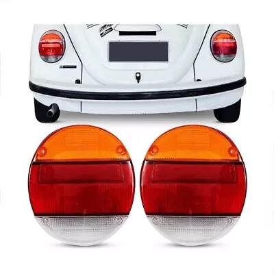 Rear Tail Light Lenses Set Pair Volkswagen Vw T1 Bug Super Beetle 73-79 Amber • $69.99