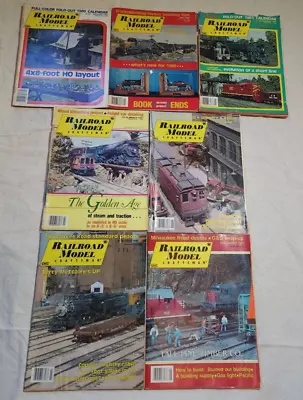 Vintage Railroad Model Craftsman Magazine 1980 1981 Lot Of 7 • $16.69