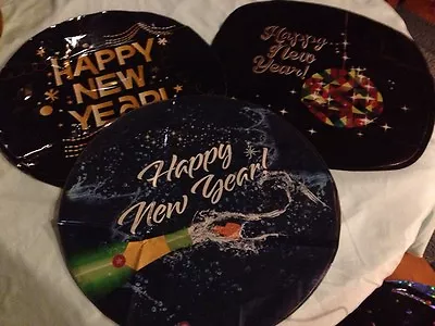 Lot Of Six Happy New Year Mylar Balloons Two Of Each Design New • $4.99
