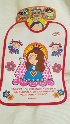 Virgencita Religious  Baby Babero Infant Bib Babies Virgencita Plis Guadalupe • $11