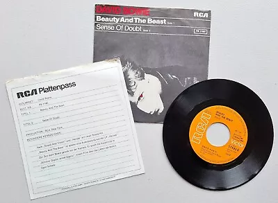 David Bowie Beauty And The Beast 7  Germany Promo Info Sheet Origina VERY RARE! • £34.99