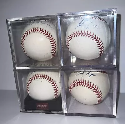 Mixed Lot Of 4 Autographed Rawlings Official Major League Baseballs!  • $39.99