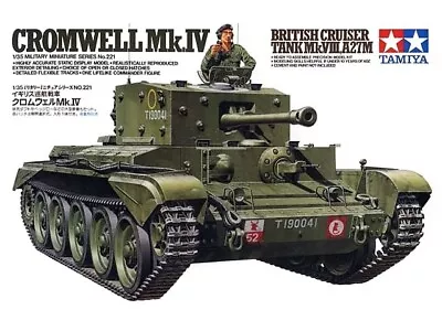 Tamiya 35221 1:35 Cromwell Mk IV Cruiser Military Tank Model Kit • $45.54