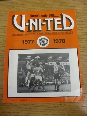 Oct-77 Manchester United: There's Only ONE?? U-NI-TED The Official Newsletter O • £3.99