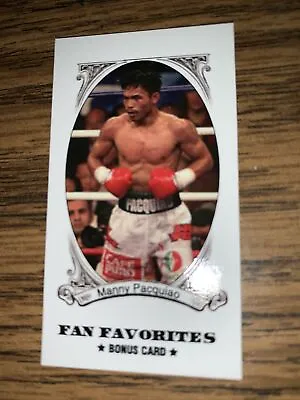 $9.99 • Buy Manny Pacquiao 2011 Fan Favorites Mini-bonus Card #bc1