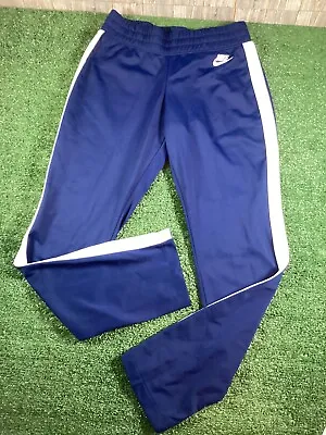 Nike Standard Fit Tracksuit Bottoms - Womens Size S - Navy Blue & White Stripe • $36.76