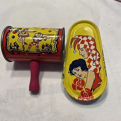 Vintage Circus Noise Makers Tin Memorabilia  1930’s ??? • $11