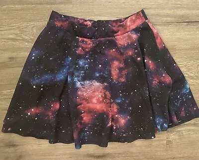 Hot Topic Space Galaxy Anime Mini Skirt Size L  • £7.78