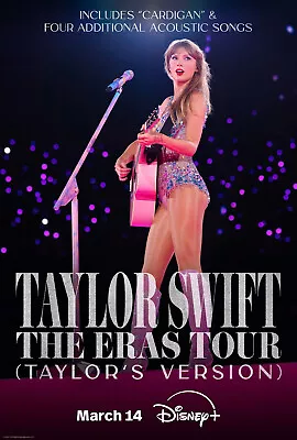 Taylor Swift The Eras Tour Movie Print Poster Film Wall Art Room Size 27X40 #2 • $14.99