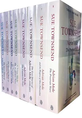 £19.70 • Buy Sue Townsend Adrian Mole Series 8 Books Collection Set Humour Pack BRAND NEW