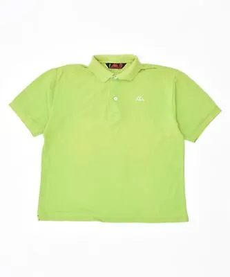 KAPPA Mens Polo Shirt Medium Green Cotton TC29 • £6.56