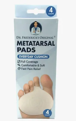 Dr. Frederick's Original Metatarsal Pads 4 Pc Ball Of Foot Cushions Pain Relief • $10.46