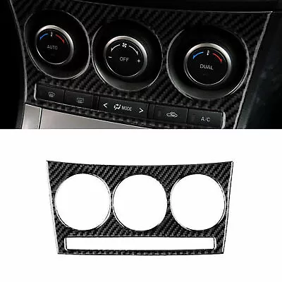 Carbon Fiber Center Console Air Condition Panel Cover Trim For Mazda 3 2010-2013 • $16.95