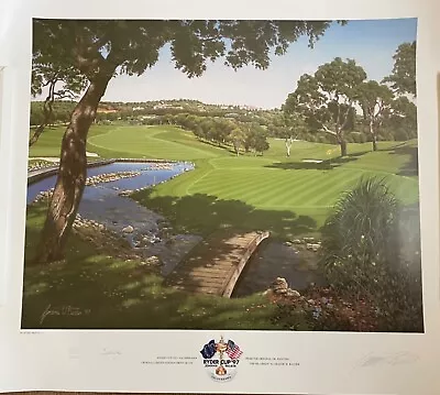 £350 • Buy Ryder Cup  Valderrama 97 Seve Ballesteros Signed Baxter Golf Print 